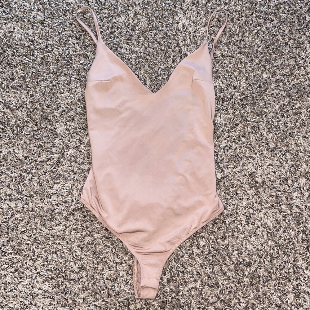 Size small blush pink backless bodysuit